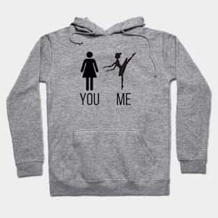 Cute Ballet Pride Design for Ballerinas Hoodie